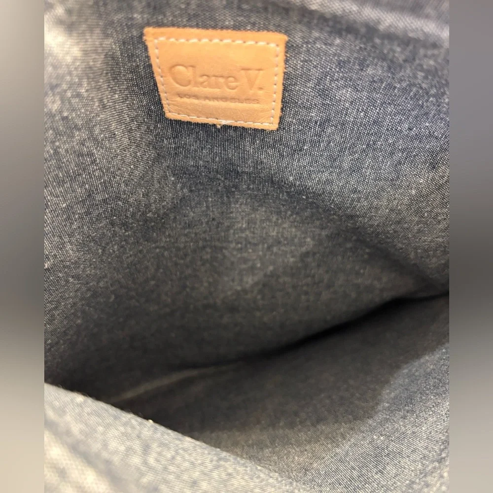 Clare V Leopard Print Fold Over Clutch - Picture 9 of 9